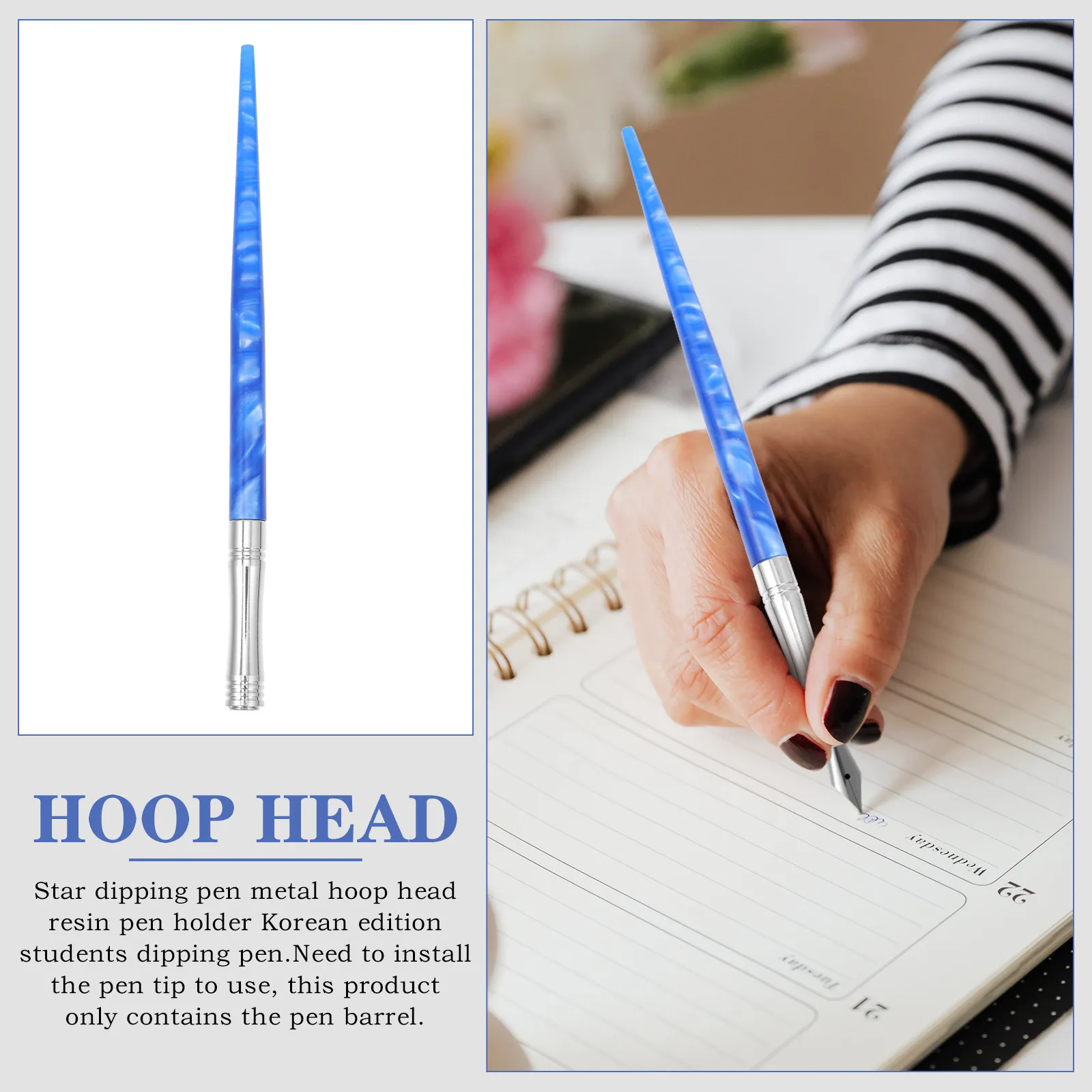 

Dip Pen Nib Holder Resin Material Smooth Ergonomic Design Writing Calligraphy Art Supplies Replacement Nib Handle