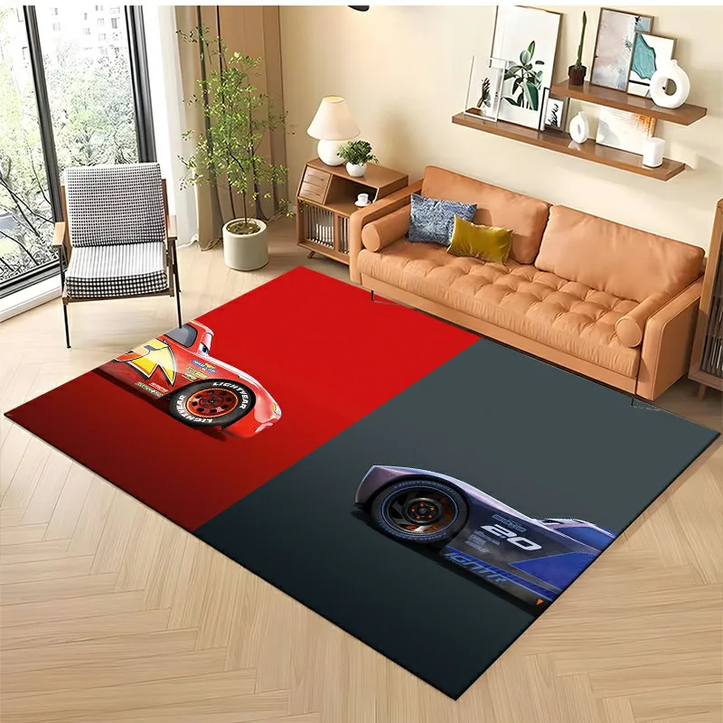 Disney Cars Lightning Mcqueen Large Area Rugs Carpets Home Living Rooms Children\'s Kids Bedroom Sofa Doormat Floor Non-slip Mats