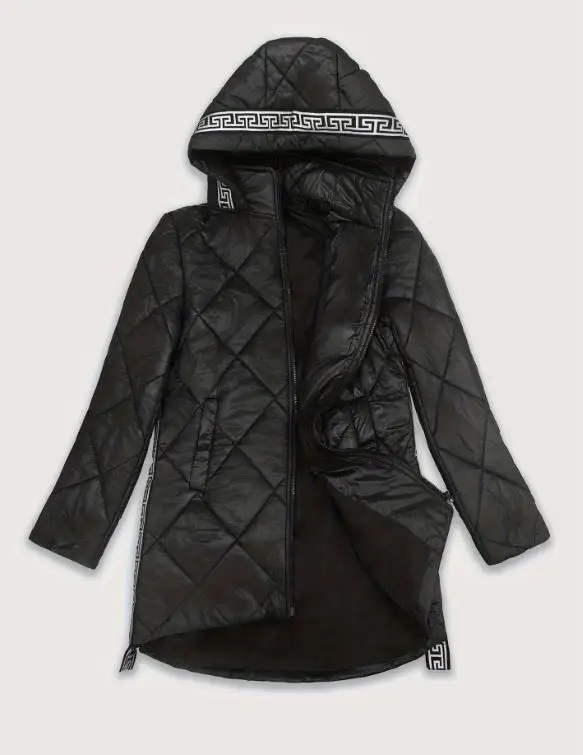 

Women's Coat 2025 Autumn/winter New Lightweight Warm Cotton Jacket Medium To Long Hooded Coat Simple Slim and Elegant Coat