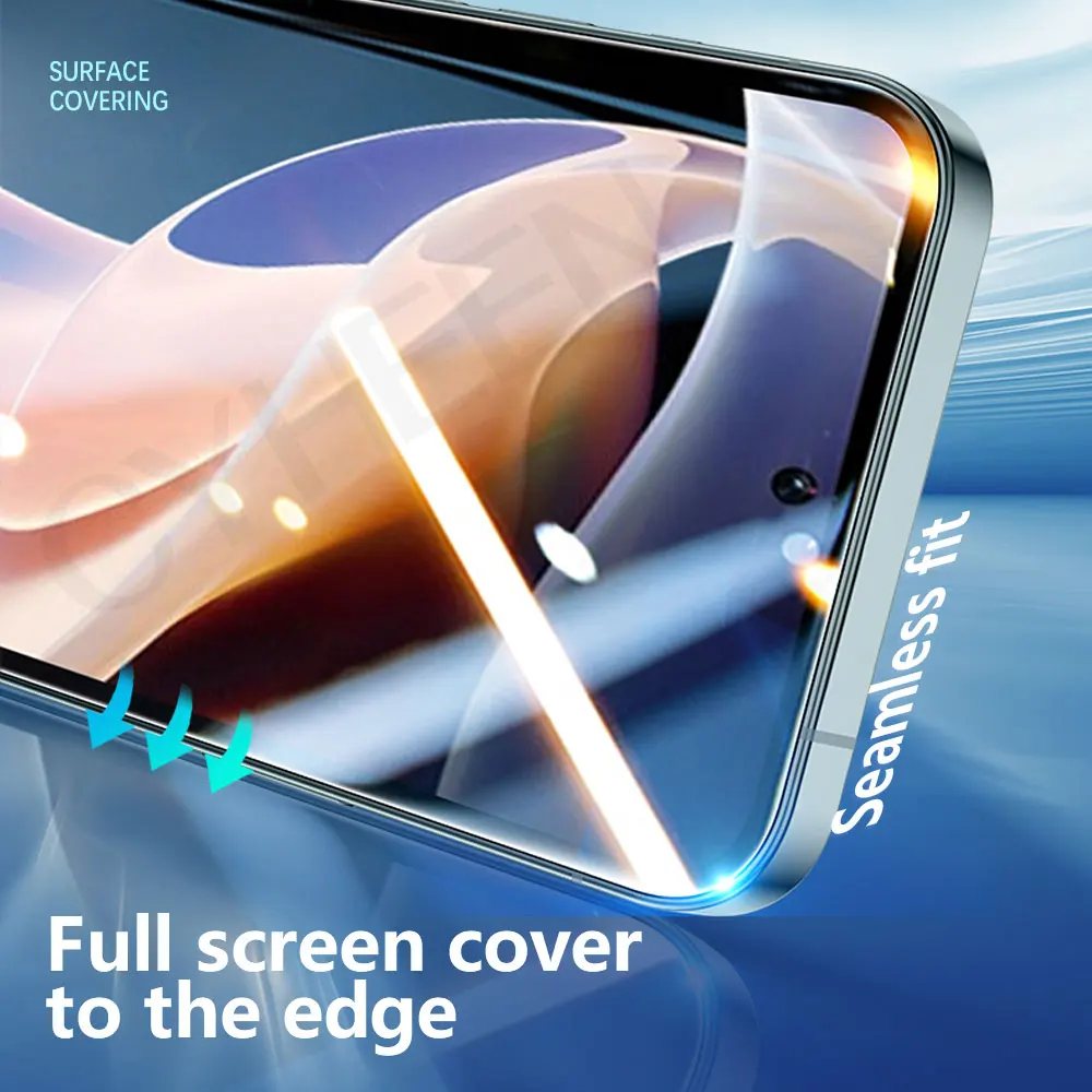 1-4Pcs soft full cover For redmi note 11 pro plus 11T 10 10S 9 pro max 9S 8 8T 7 7S hydrogel film Not Glass screen protector