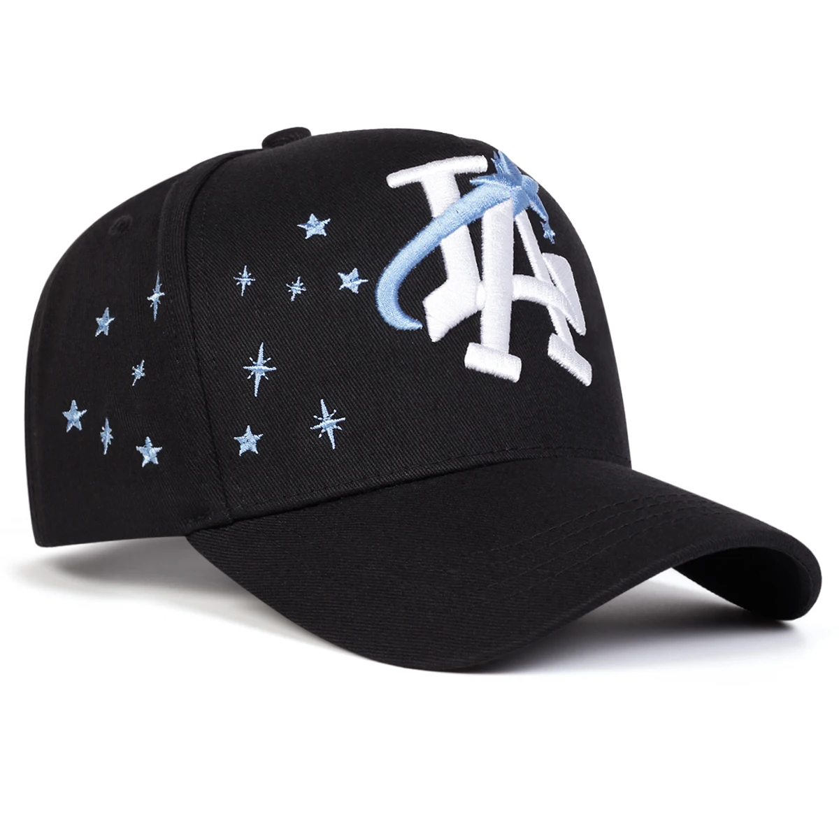 للجنسين LA نجوم التطريز قبعات البيسبول الربيع والخريف في الهواء الطلق قابل للتعديل قبعات عادية واقية من الشمس قبعة قبعة رياضية