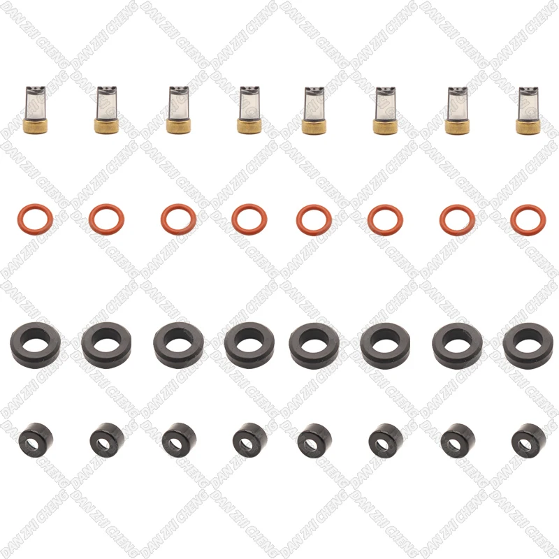 

8SET For Toyota Corolla Celica Matrix 1.8L 23250-0D040Fuel Injector Service Repair Kit Filters Orings Seals Grommets for FJ415