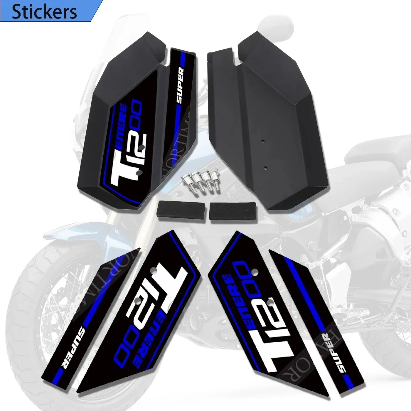 

FOR Yamaha Super Tenere XT1200Z / ES XTZ 1200 XT 2010-2021 Motorcycle Front Fork Guards Protector and Stickers Adhesive Decals