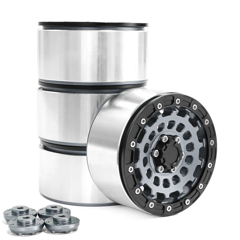 

4PCS Aluminum Alloy 2.6Inch Beadlock Wheel Hub Rim With 17Mm 12Mm Combiner RC Crawler Car Upgrade Parts