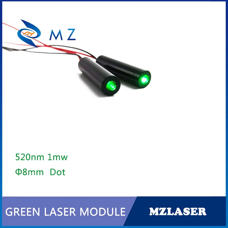 Industrial Grade Green Laser Module 520nm 1mw Dot Laser Module Low Temperature Work Performance for Precision Applications