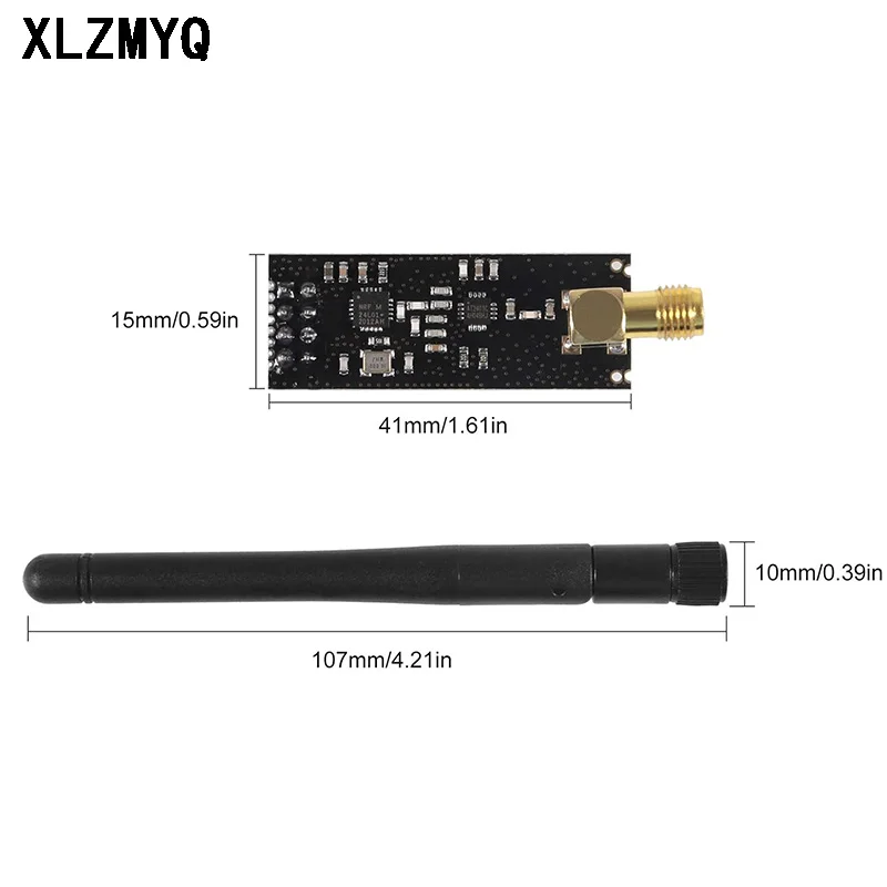 10pcs NRF24L01+PA+LNA 2.4G Wireless Module 1100-Meter Long-Distance With Antenna DIY Electronic Kit