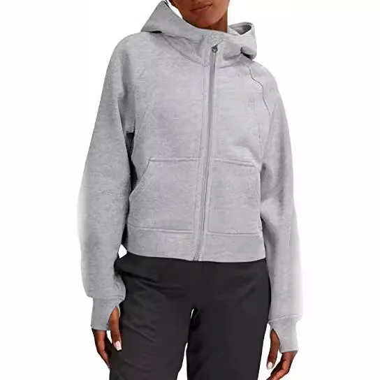 Nueva Ropa De Invierno Para Mujer Bluza sudaderas con capucha mujeres Zip Up sudaderas con capucha De manga larga De Color sólido Sudadera con capucha con bolsillos con cremallera