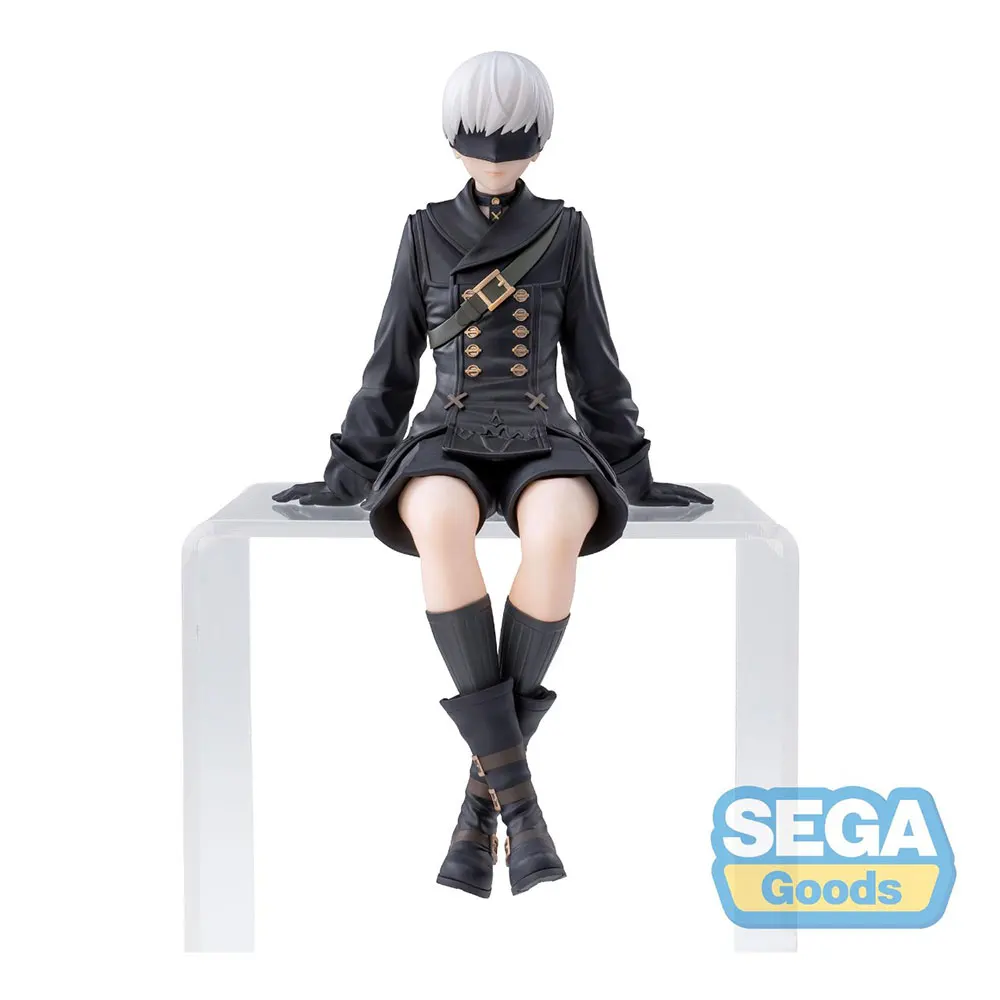 13CM Anime Game NieR: Automata Figure Ruoye No. 9 S-shaped Sitting Posture Animation Model Toy Gift Collection Decorative Orname