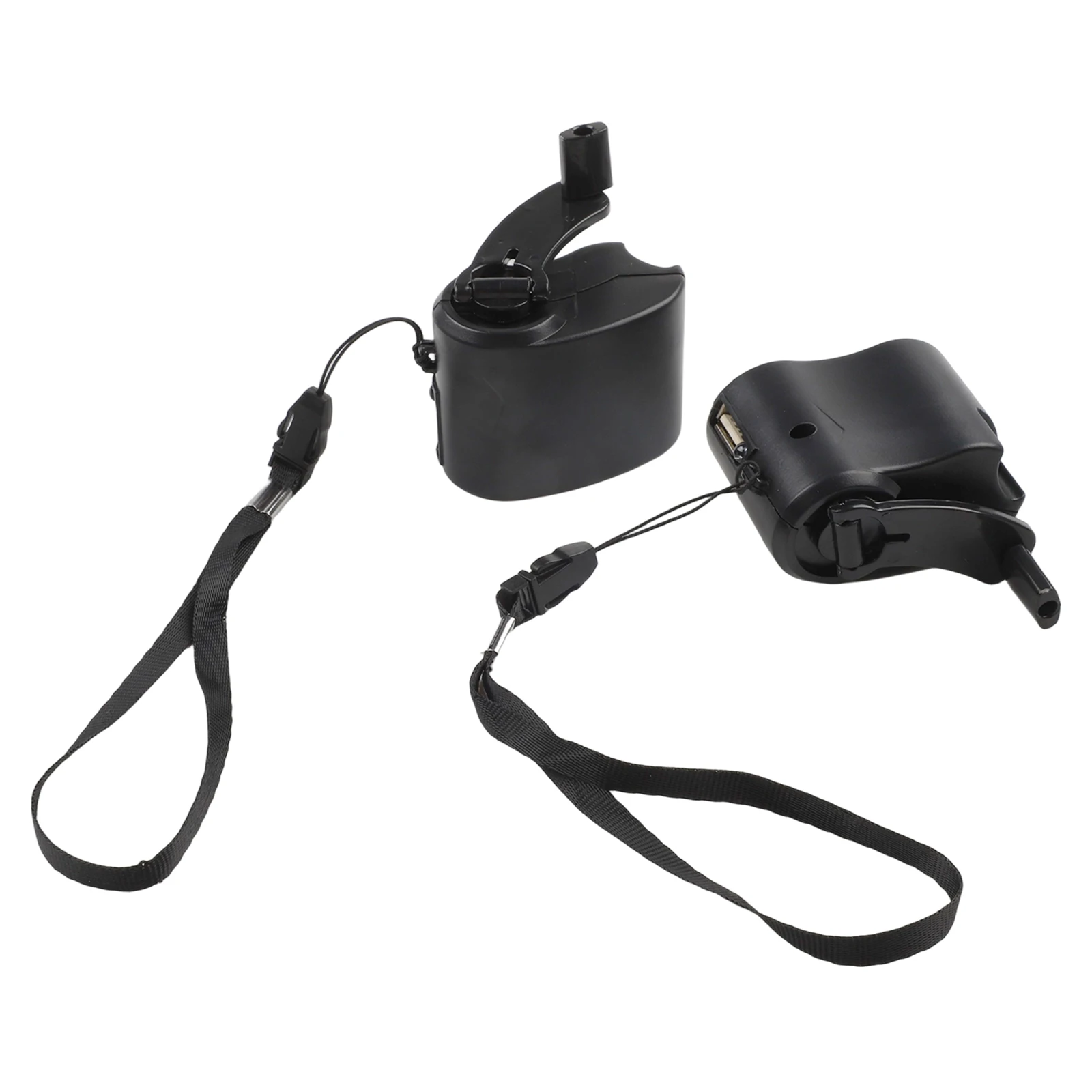 2PCS Manual Hand Crank USB Generator Dynamo For Mobile Phone Digital Device Power Outdoor Camping Hikin