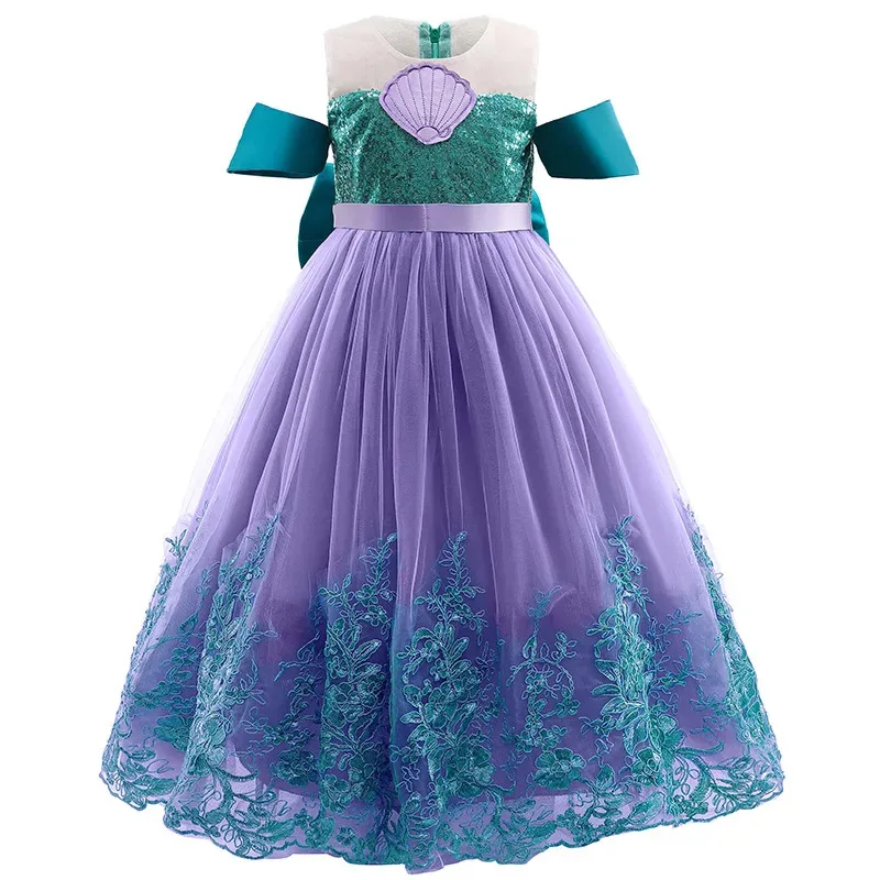 Disfraces para niñas, Cosplay de princesa Bella, sirena, Rapunzel, Jasmine, ropa, vestido de princesa para niña, Cenicienta, Elsa, 2024