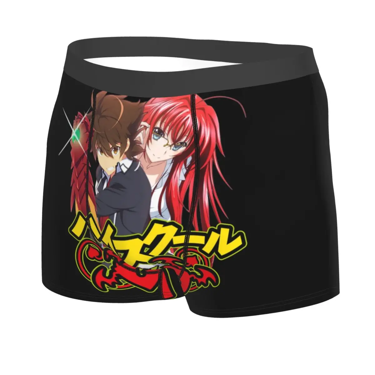 Custom Couple Issei Rias High School Anime DxD Boxer Shorts Men 3D Printed Male Stretch Underwear Panties Briefs