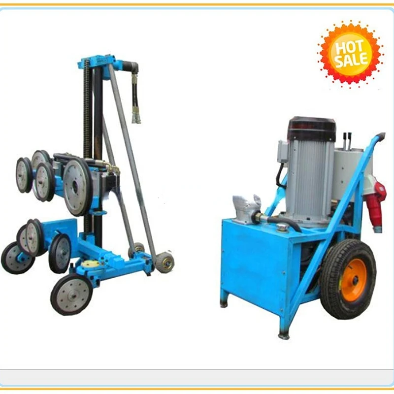 Discount 30 KW Hydraulic Diamond Wire Saw Machine For Cutting Bridge Column Stone Cutting Machine Diamond Wire Saw