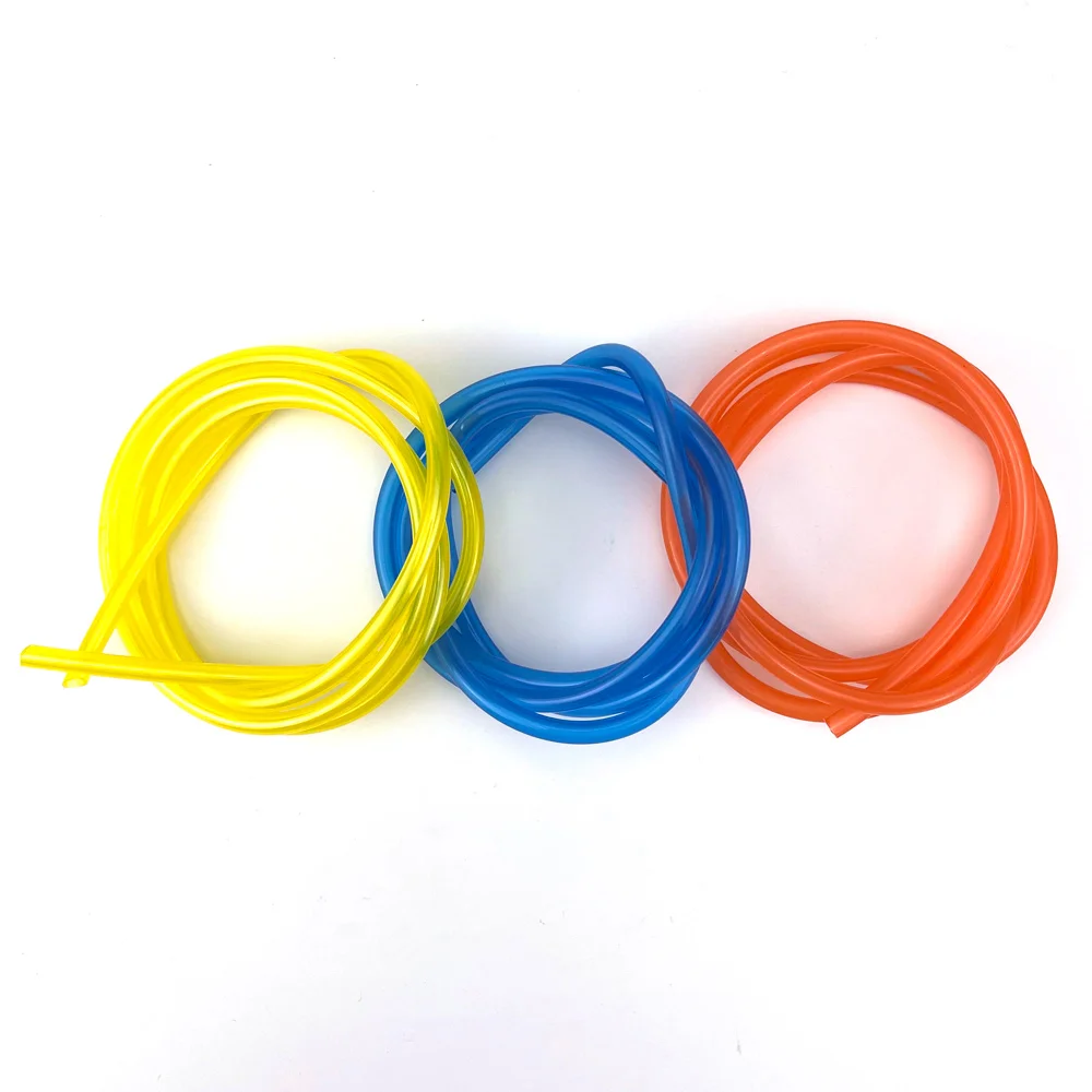 3.3-Feet(1Meter) Fuel Tube Gas Petrol Pipe Line Soft Hose 5x3MM Trimmer Chainsaw String Tools Yellow/ Blue/ Red for RC Airplane