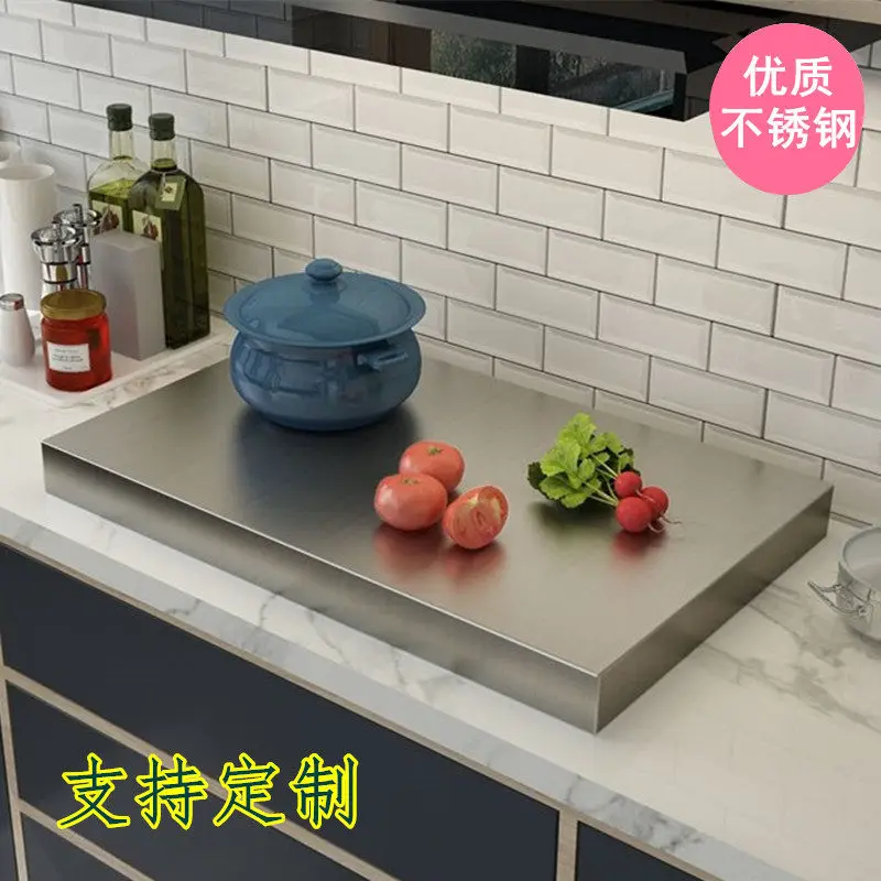 Stainless steel cover integrated stove dustproof oil cover gas stove gas