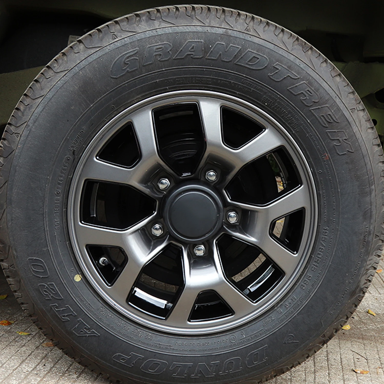 CKEGUO Auto Wielnaaf Cover Achterwiel Center Hub Cap Protector voor 2019-2025 3-Deur 5-Deur Suzuki Jimny Exterieur Accessoires