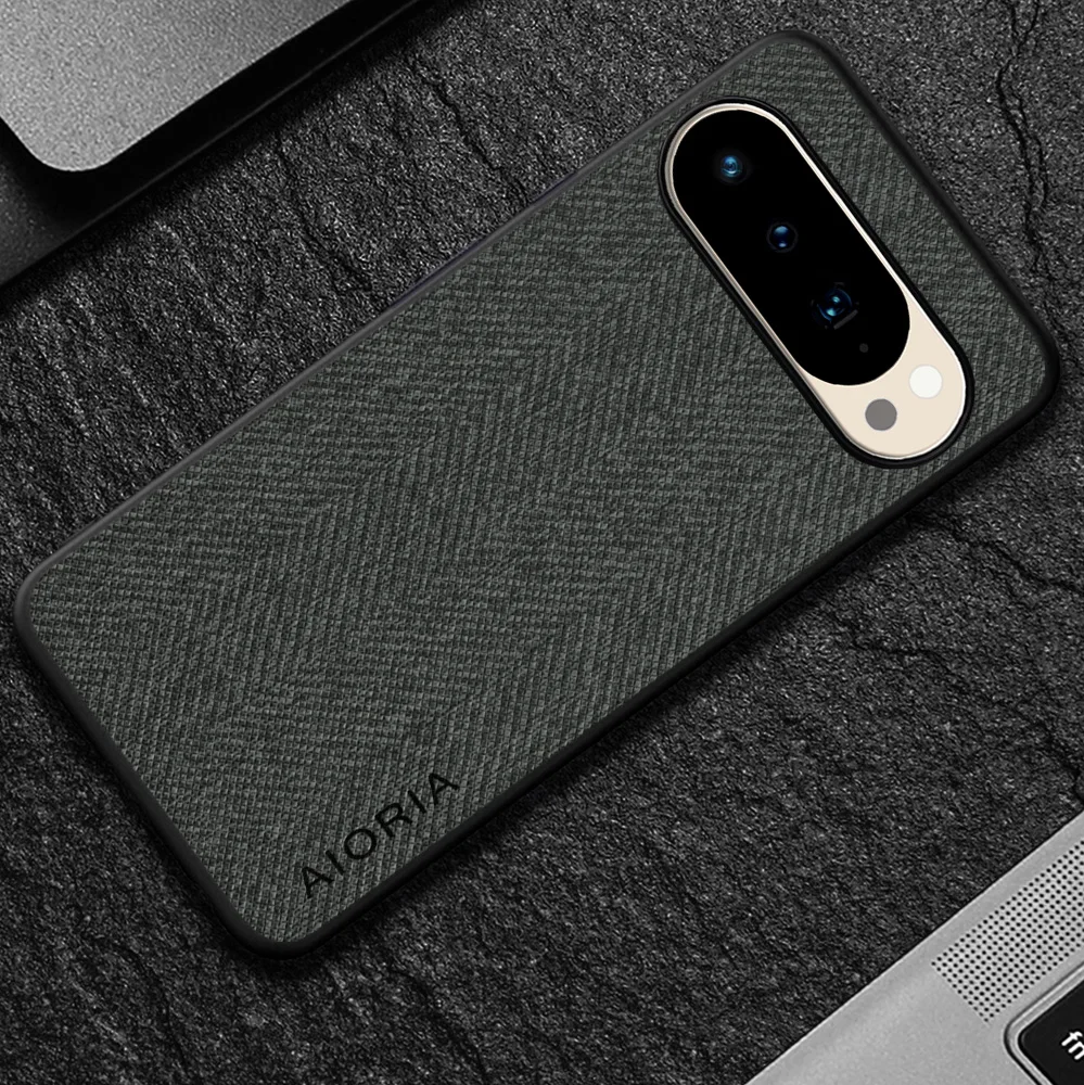 Funda para Google Pixel 10 Pro, funda de lujo de tela y piel de cuero, funda suave para teléfono 5G, funda para google pixel 10 pro