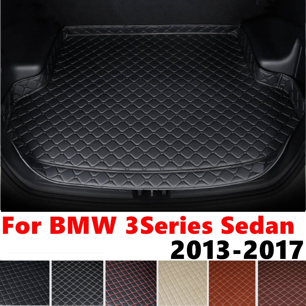 High Side Car trunk mat for BMW 3 Series Sedan F30 2017 2016 2015 2014 2013 Tail Boot Tray luggage Pad Rear Cargo Liner Carpet