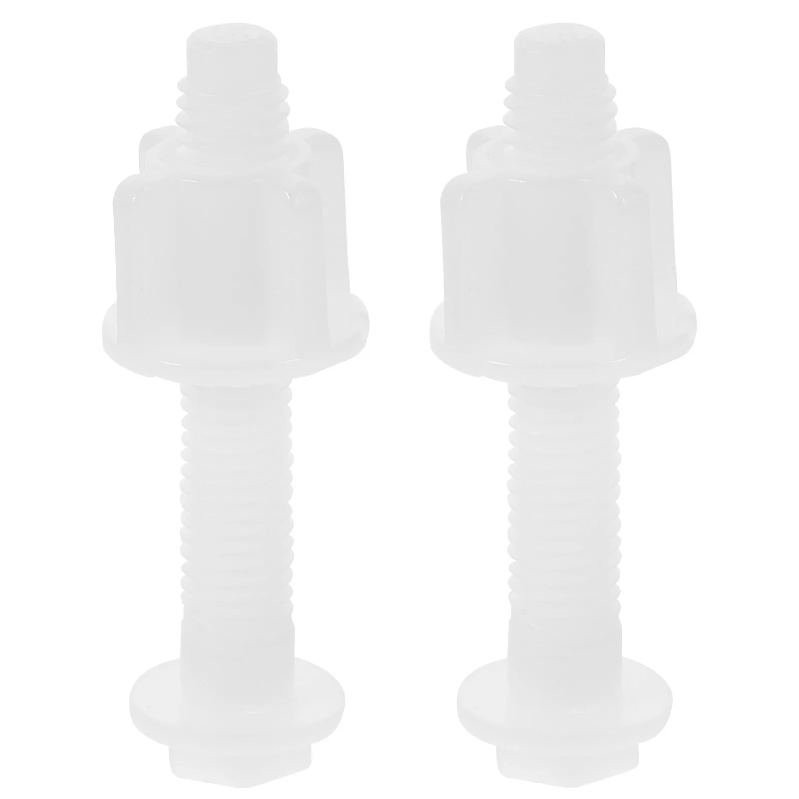 2Pcs Toilet Seat Cover Hinges Replacement Screws Pom Material Bathroom Toilet Repair Accessories Stable Fixation