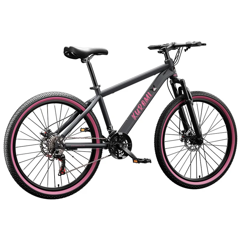 SKIG Women's Mountain Bike With Variable Speed Men's Double Disc Brake And Youth Shock-absorbing Bike