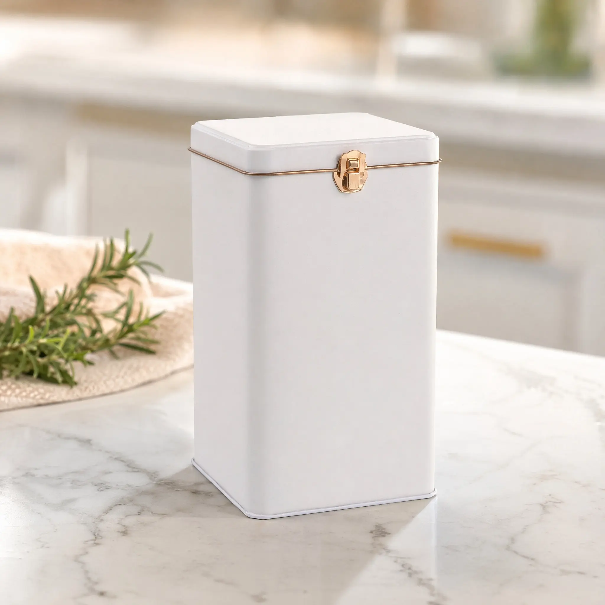 Iron Tea Canister Multipurpose Tinplate Storage Jar Airtight Portable Container For Tea Coffee Beans Sugar Kitchen Dry