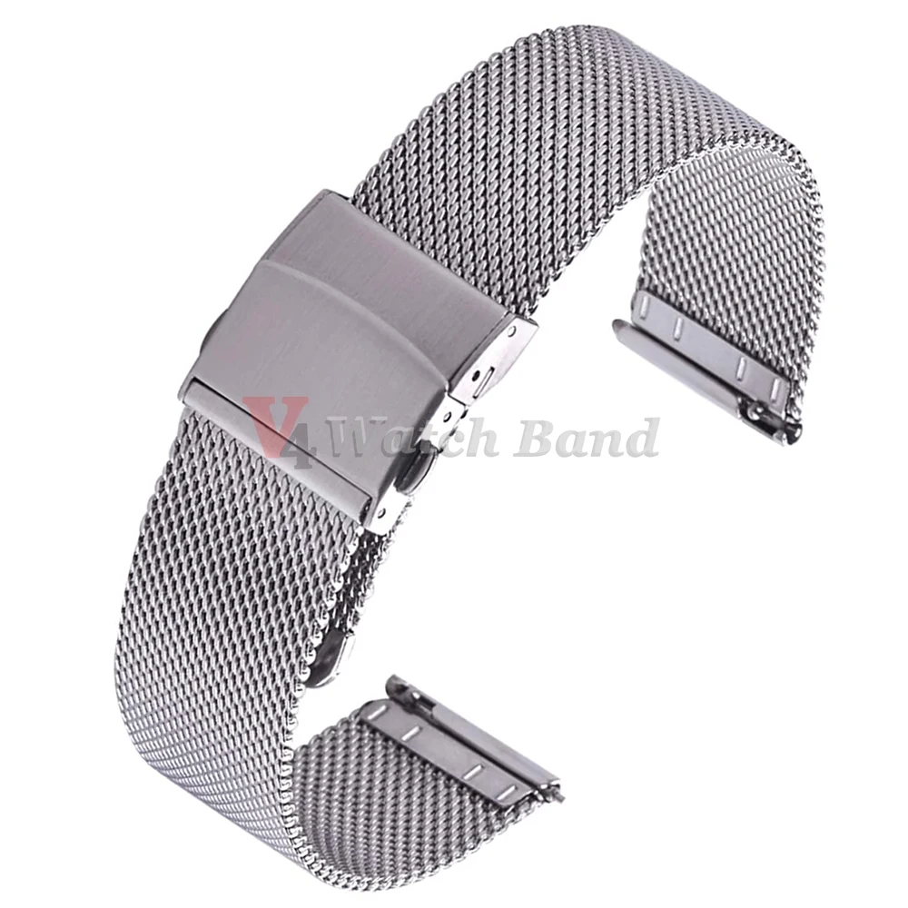 1,0mm 0,6mm Mesh Milanaise Uhrenarmband für IWC, Rolex, Omega 20mm 22mm 18mm Edelstahl-Armband für Seiko – Detail 13