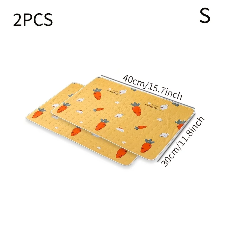 2PCS Washable Reusable Cat And Dog Urine Pads For Daily Use By Cats And Dogs Floor Mats Dog Cages Garden Picnics All Seasons_voghion.com