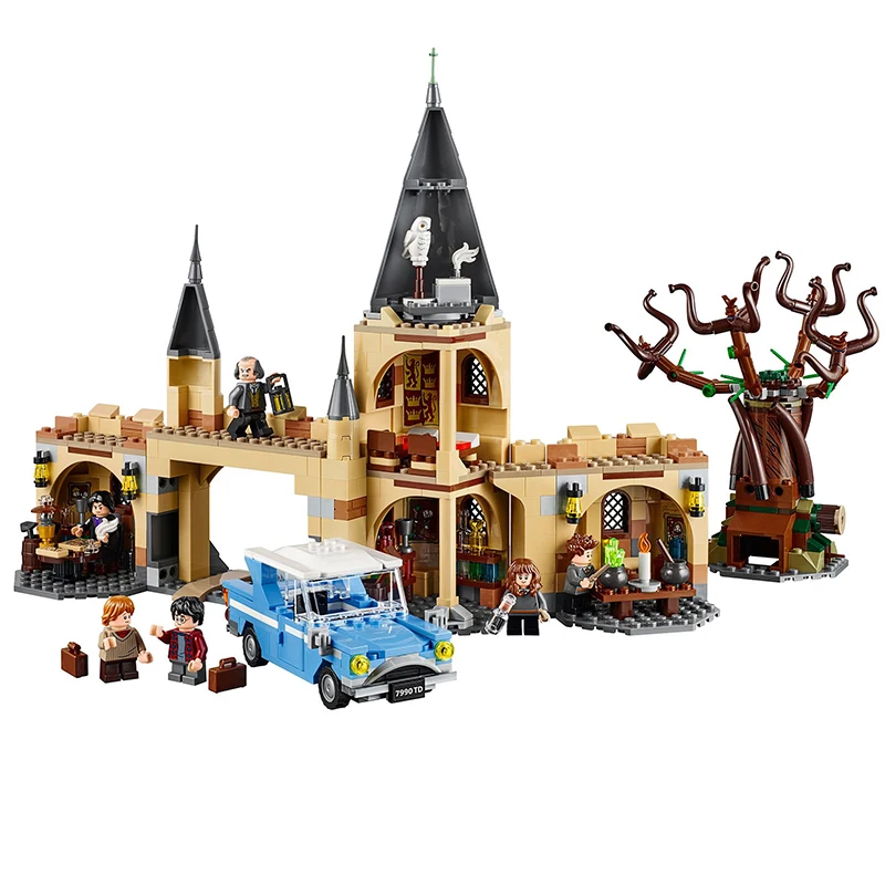 Schloss Voldemort Uhr Turm Magische Burg Architektur Bausteine Modell Spielzeug für Kinder Geschenk