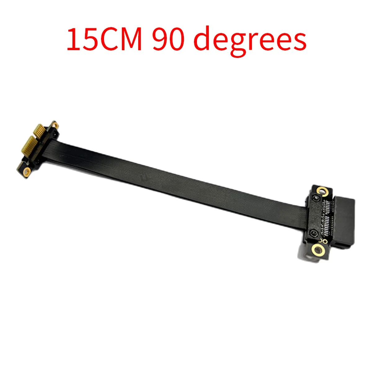 ABJG- 3.0 Cable adaptador PCIE X1 90 °   Cable de extensión de tarjeta gráfica Extensor blindado PCI-Express para