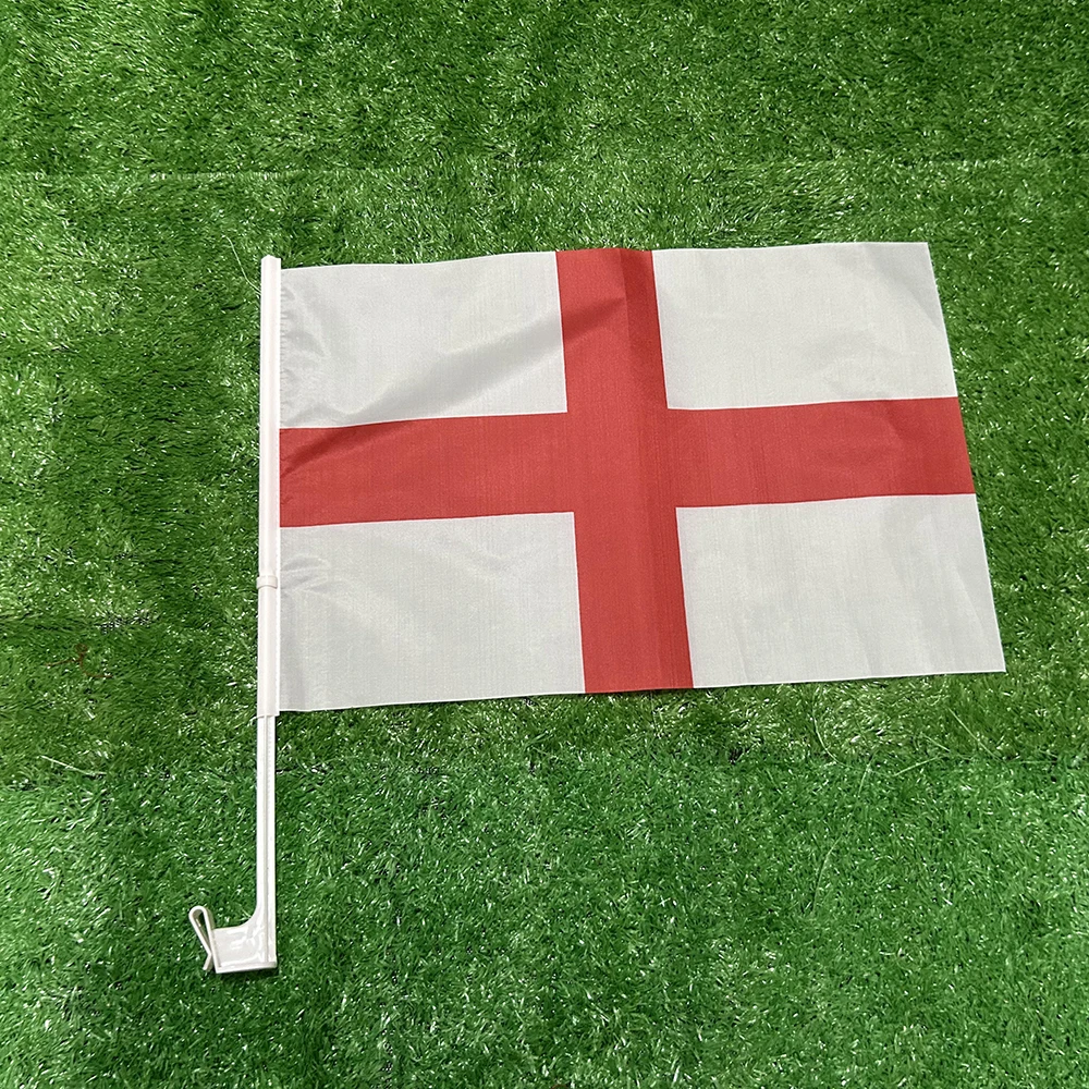 SKY FLAG England Car Flag 30*45cm England Car Waving Flag National Flag Standard-Bearer Waving Flag with Plastic Flagpole