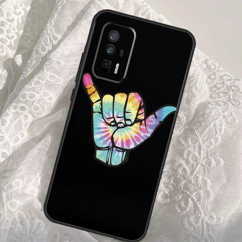 Surfer Surf Hang Loose Shaka Case For Xiaomi 14T 11T 12T 13T Pro 13 14 Ultra POCO X6 Pro M6 X3 X5 M5s F3 F5 F6 Cover