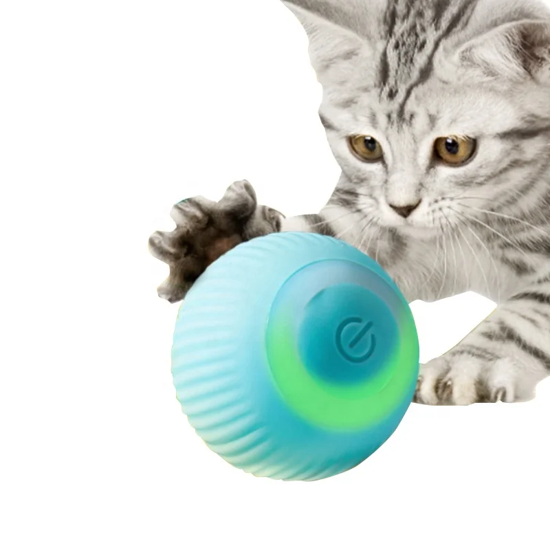 

2024 New Smart Cat Toys Automatic Rolling Ball Electric Cat Ball Interactive Cat Toy ABS Balls for Dogs Pet Chew Toys