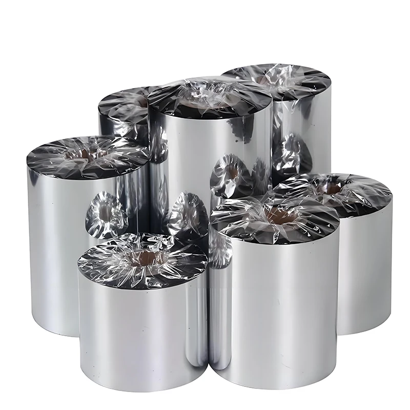 

Лента для термопереноса восковой смолы, 110 мм x 300 м — черный рулон штрих-кода с защитой от царапин для моющихся бумажных этикеток