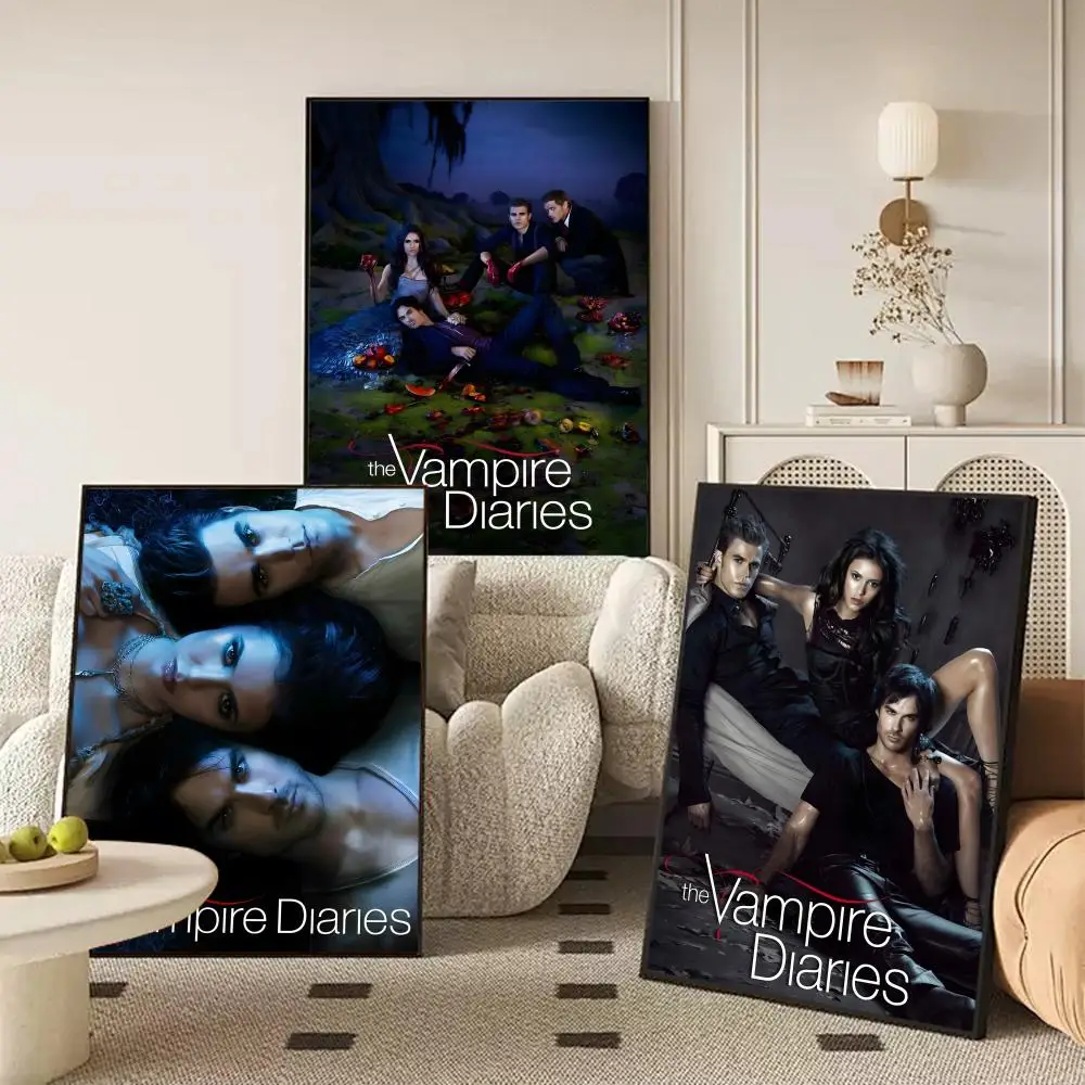 The V-Vampire D-Diaries Poster Waterproof Self-Stick Wall Art Stickers, Removable Wall Decor for Living Room and Bedroom