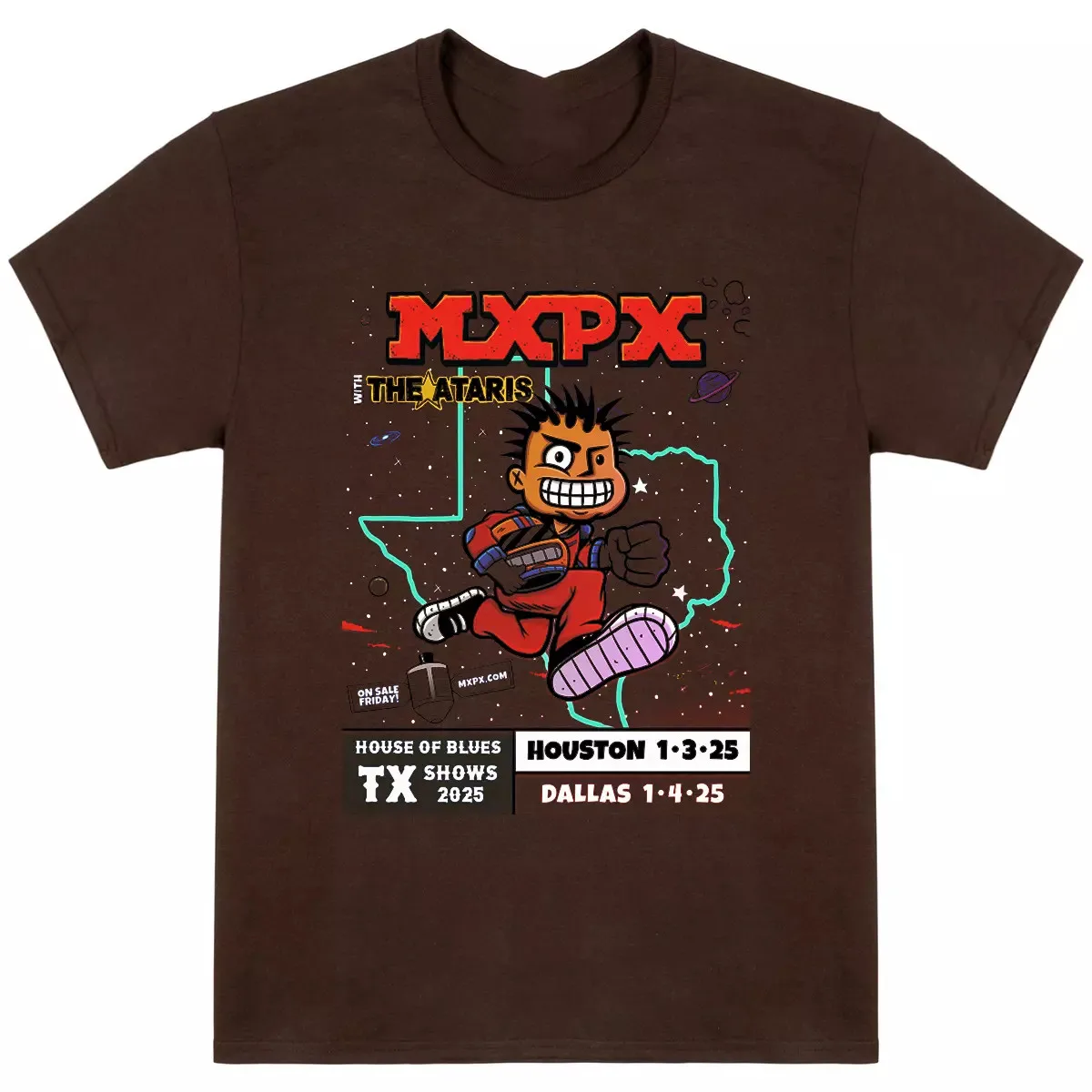

Футболка MxPx Tour 2025 Live In Concert, полный размер S-5XL