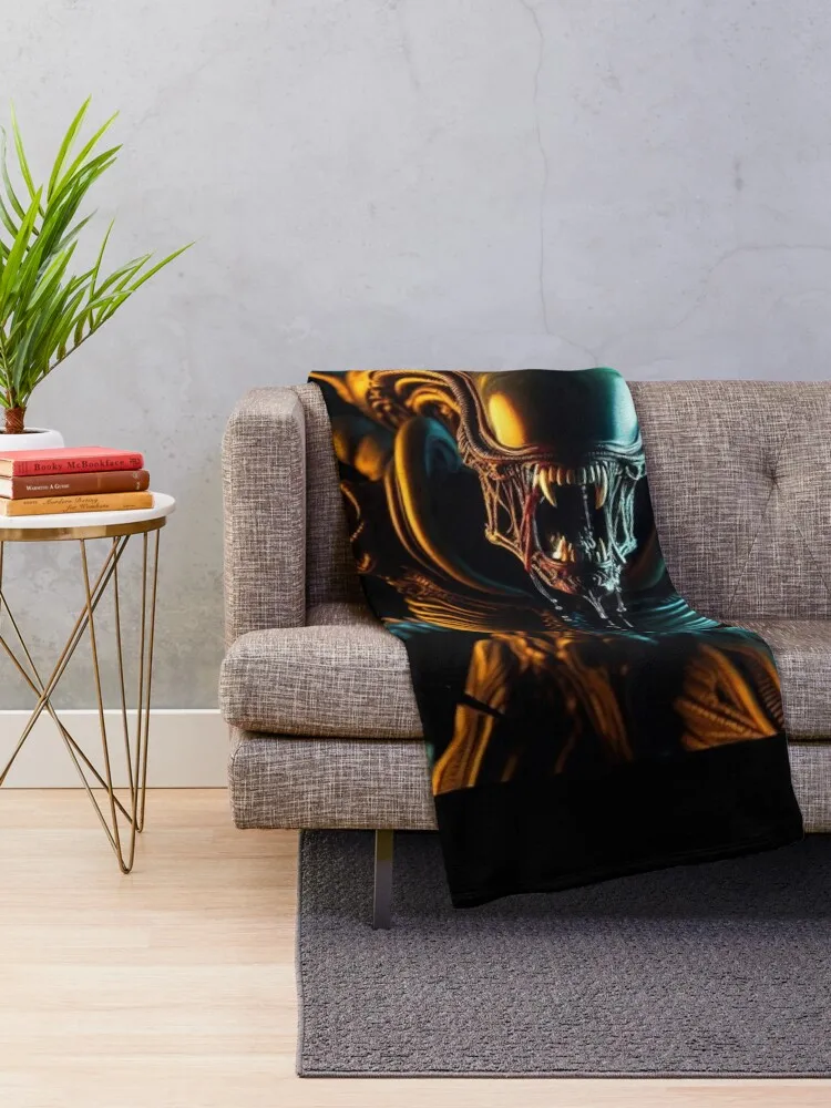 Xenomorph Throw Blanket decorative Luxury Throw Blankets