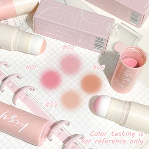Yunrou Soft Fog Blush Stick, Energy and Baulting, Korean Style, Whitening, Double Usage for Lips and Cheeks 8 Main Sales Korean Makeup - №6
