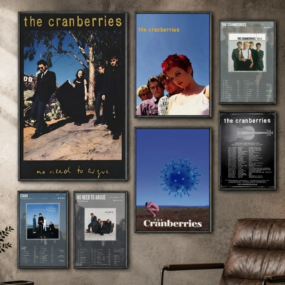 Music Cranberries Alternative Rock Poster  PP Self Adhesive Home Garage Dorm Bar Wall Decor Aesthetic Retro Gift