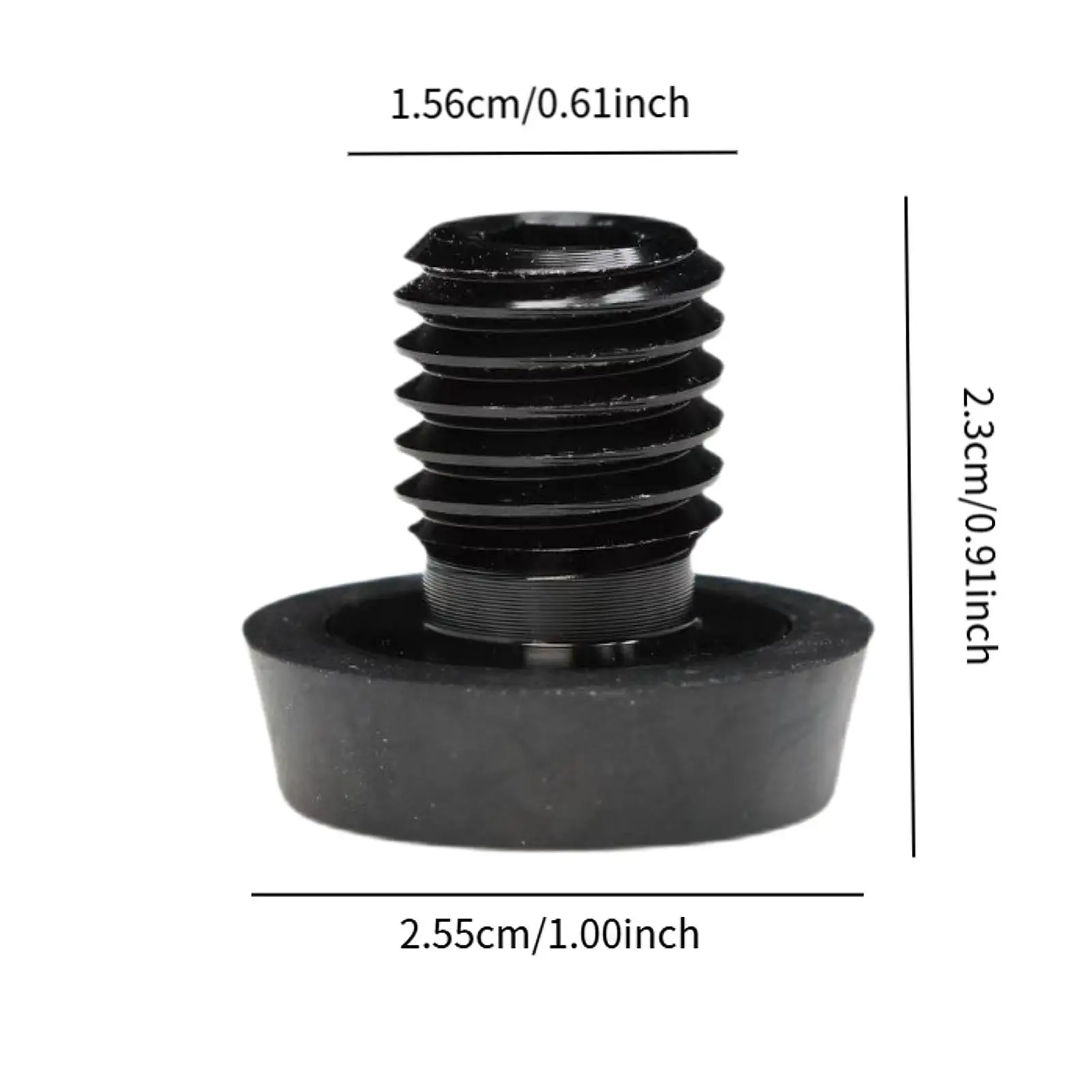 

Multifunctional Billiard Bottom Plug Protector Durable Bumper Replacement for Pool Cue Stick Extension Connected Part