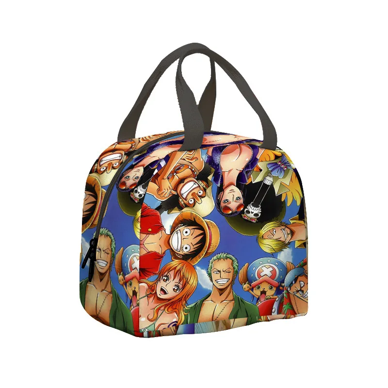 Anime One Piece Children's Lunch Bag Primary and Secondary School Students Ice Bag Picnic Bag Thermal Portable Lunch Bag