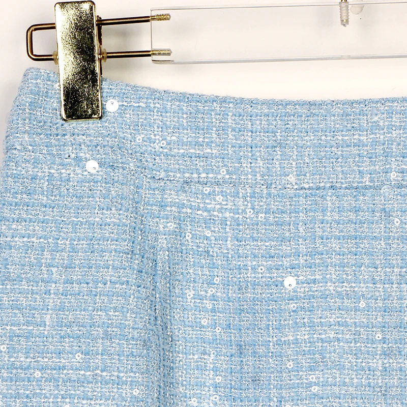 2025 fashionable, elegant, luxurious, and luxurious socialite style heavy industry sequin high-end temperament skirt