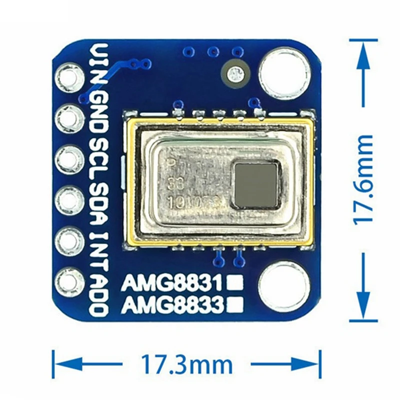 Imagem -06 - Módulo Sensor de Temperatura Infravermelho para Raspberry pi Matriz ir 8x8 Amg8833 pc