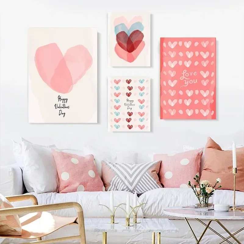Pink Heart Wall Art… - image