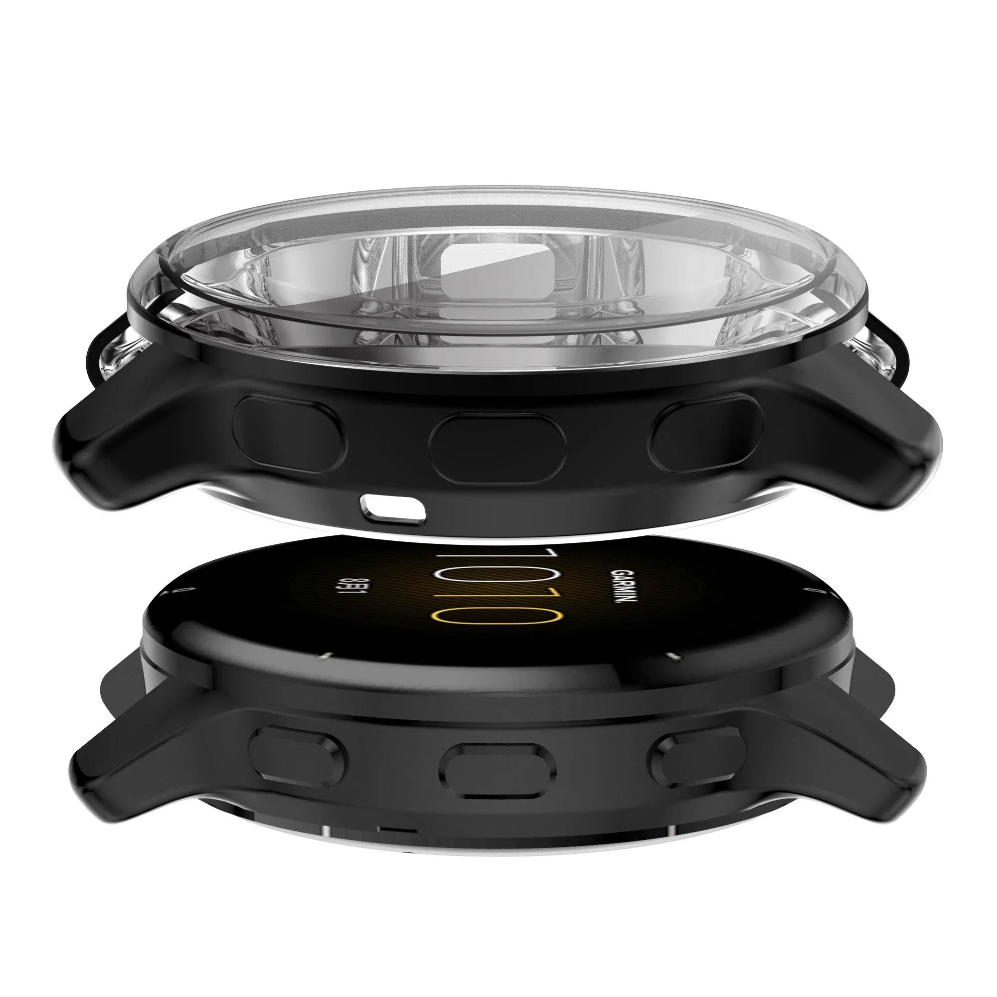 Laço magnético para garmin venu 2 plus/venu 2s pulseira de malha de metal para garmin vivoactive 4 4S capa protetora completa