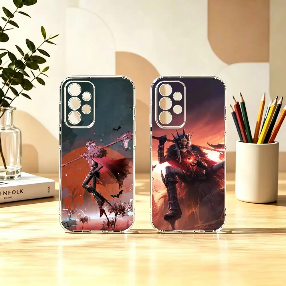 identity v matador Bloody Queen hot Stand Phone Case Transparent TPU For Samsung S25,24,23,22,21,10,9,Ultra,Plus