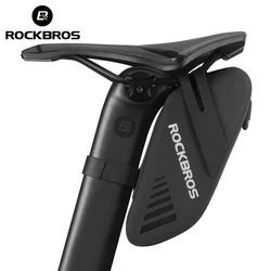 ROCKBROS Fahrrad-Satteltasche, 0,6 l Fassungsvermögen, wasserdichte Fahrrad-Hecktasche, kann Rücklichter hängen, MTB, Rennrad-Tasche, Fahrradzubehör