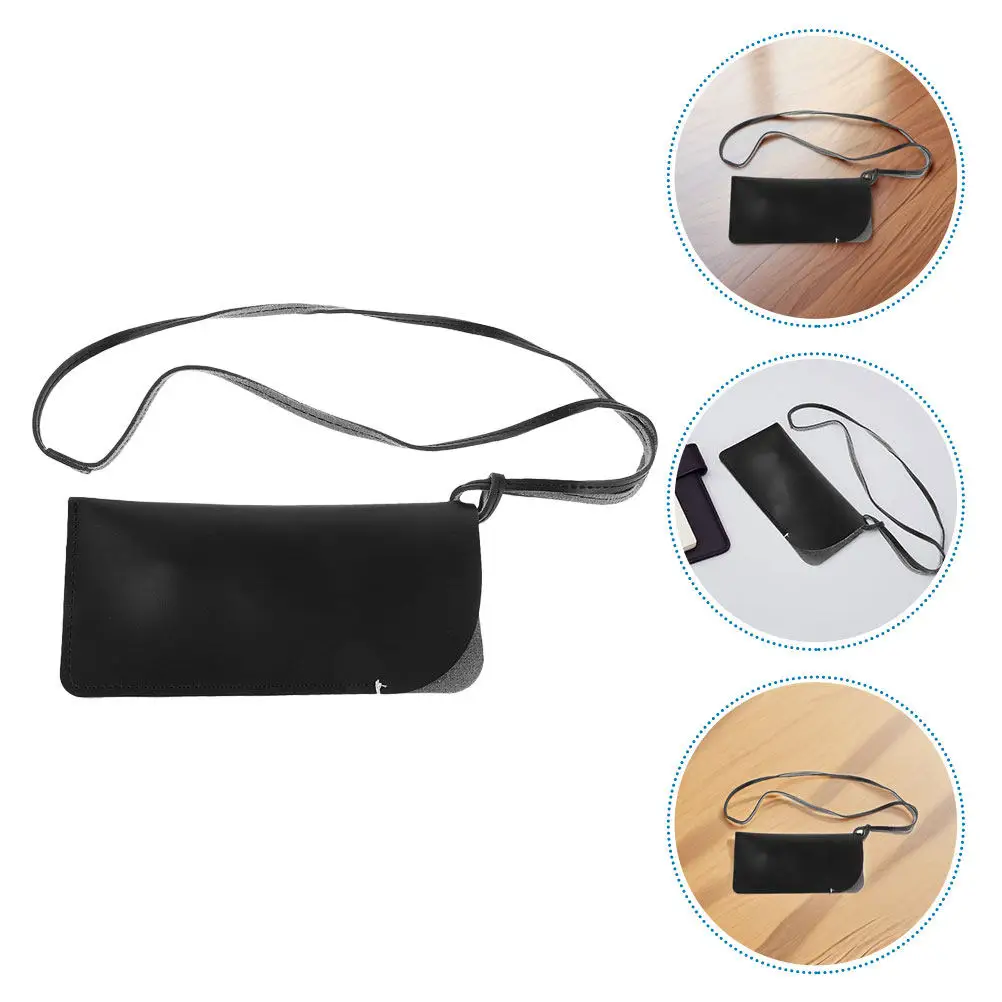 

2 шт. подвесных чехлов для очков из ПУ, портативный дорожный органайзер для очков, защита от царапин и падений