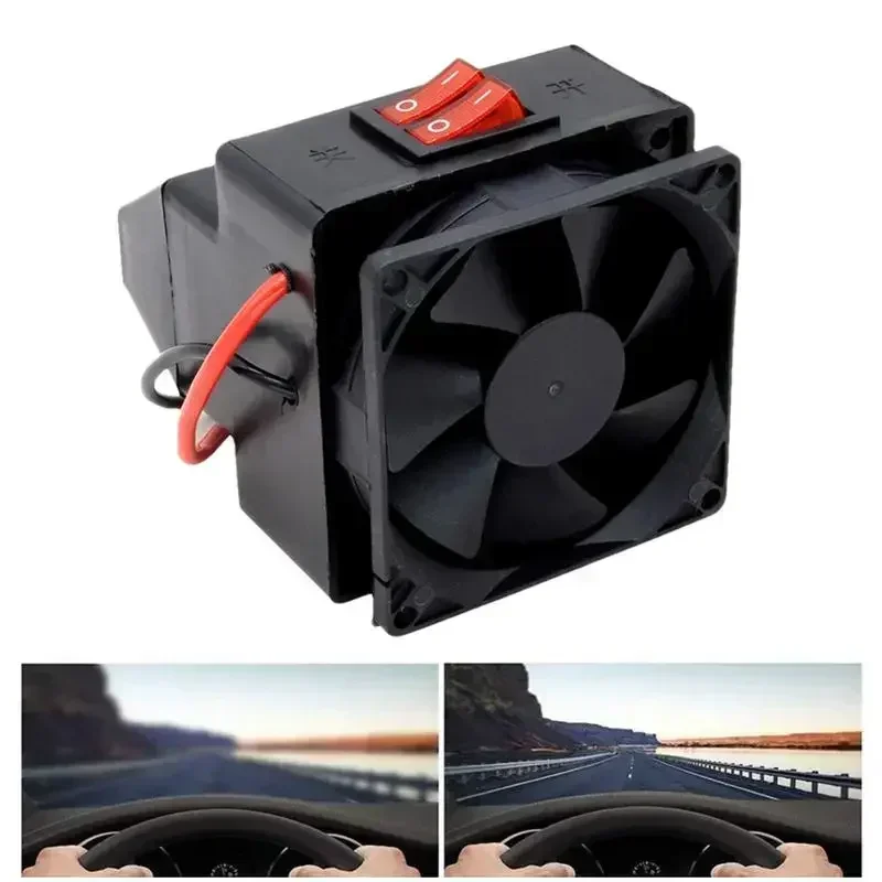 300W Demister Heat Fan Auto Dryer Car Portable Heater Auto Window Defroster Heater Defogger Quick Defrost De-Icer for All Cars