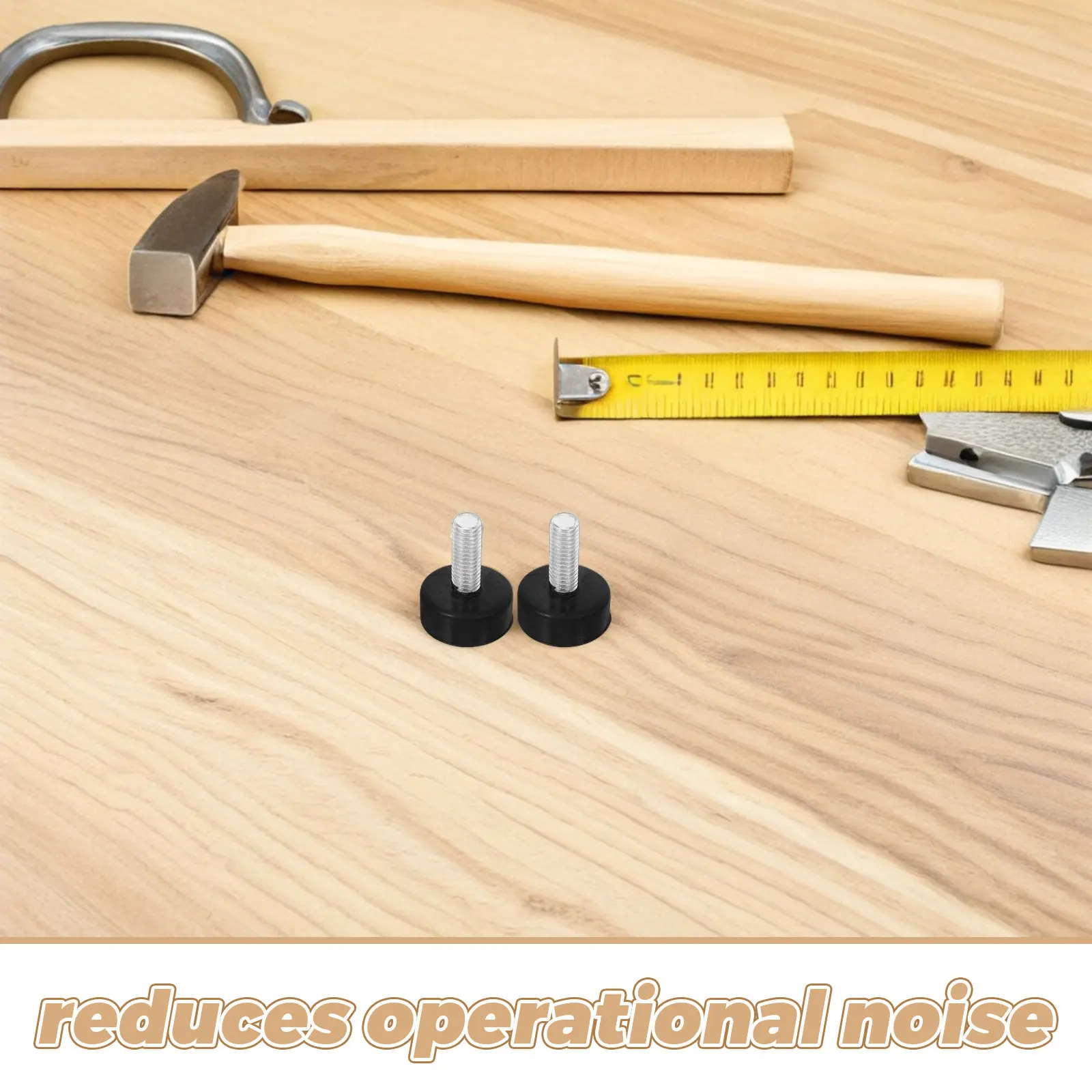 8Pcs Screw Adjustable Shock Absorbing Rubber Feet Heavy Duty Vibration Isolator Pads Washing Machine Furniture Appliance