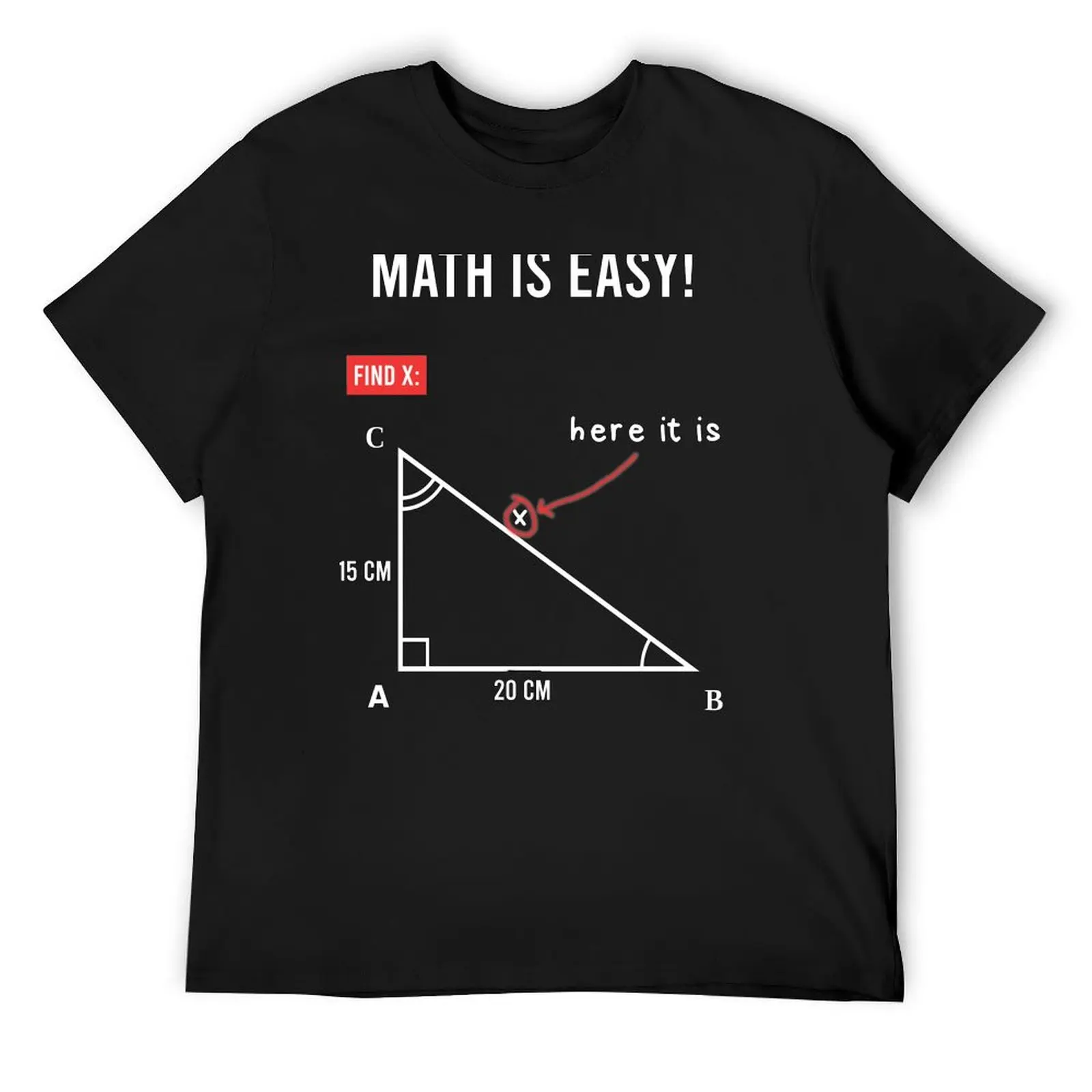 Math Is Easy T-Shirt aesthetic clothes summer clothes plain oversized funny t shirts men