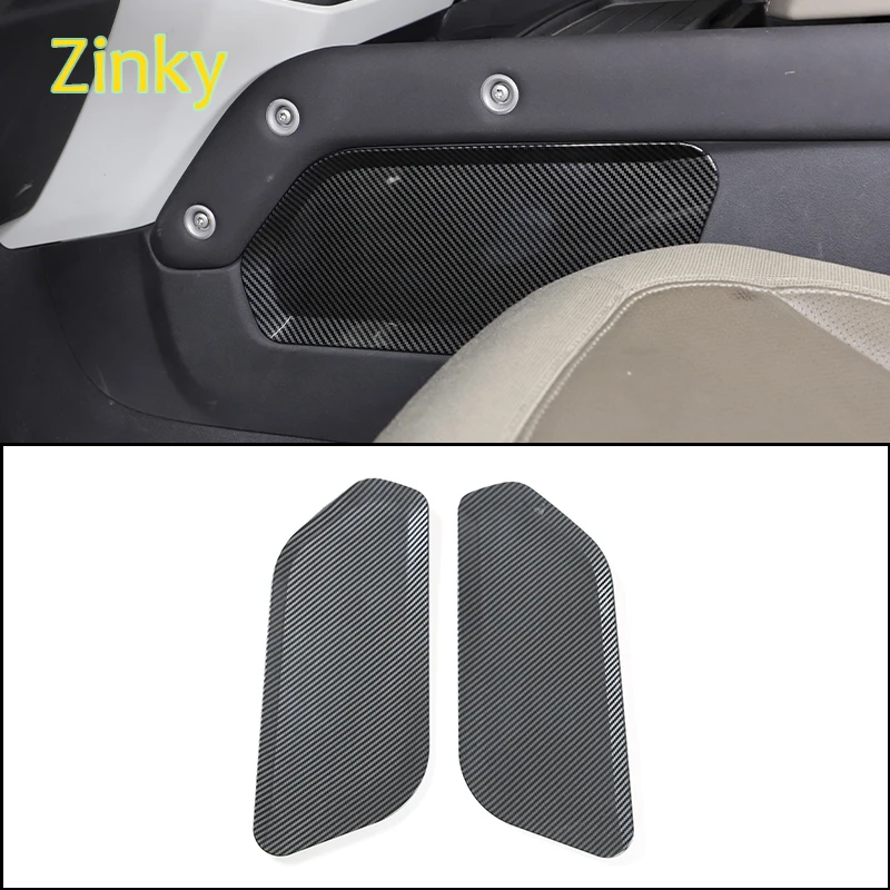 

ABS Plastic Carbon fiber Car Central Control Storage Box Partition Cover Trim Suitable for Land Rover Defender 90 110 2020-2024